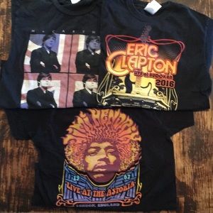 Rock Artists 3Bundle T Shirts ( size S)